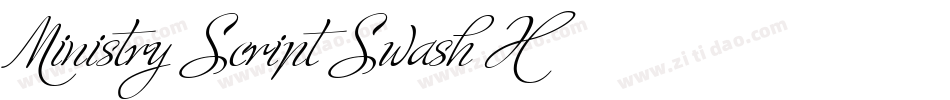 Ministry Script Swash HFF字体转换